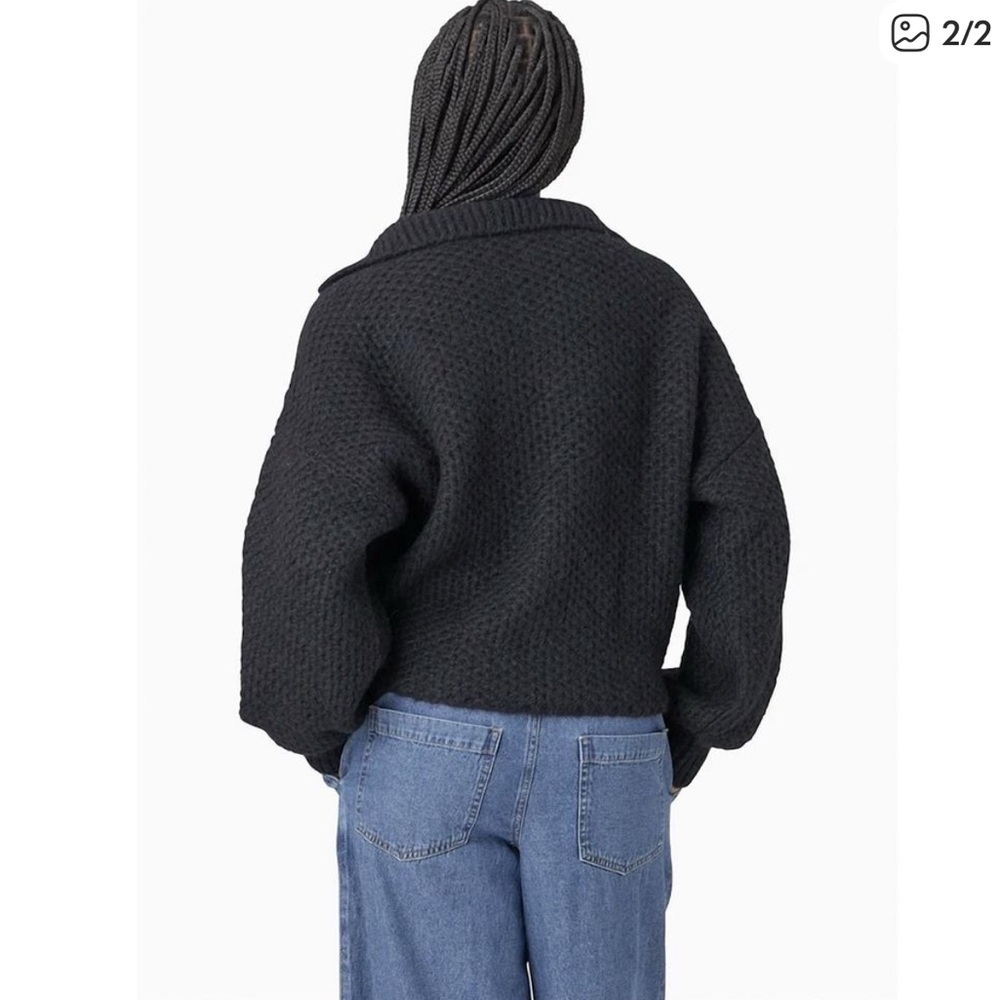 XIRENA ally sweater in black M Alpaca - Picture 3 of 9